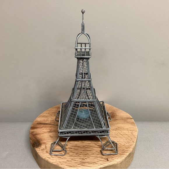 Eiffel Tower - Paris France Votive Tea Light Candle Holder - Metal Crafted Decor - Picture 2 of 10